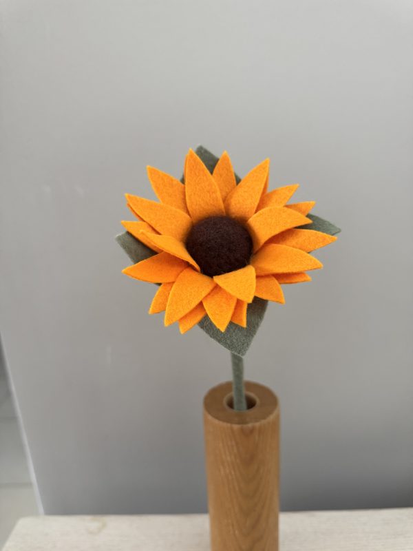 Vibrant Handmade Felt Sunflower -2 types - Image 8