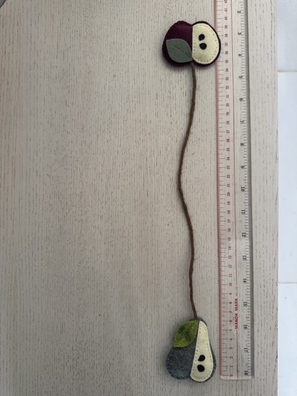 Felt Apple and Pear Bookmarks - 2 colours - Image 5